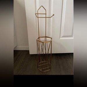 Gold Coloured toilet paper holder, toilet paper holder, bathroom decor